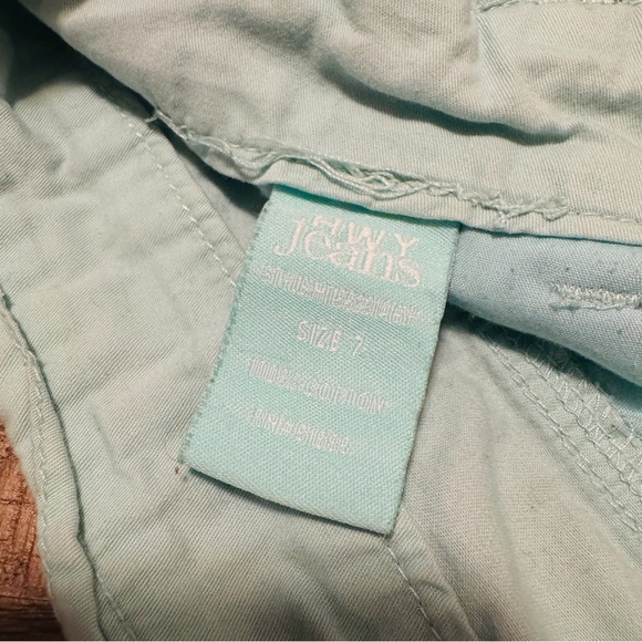 HWY Jeans Sz 7 Mint Green Women's Shorts - Picture 7 of 7